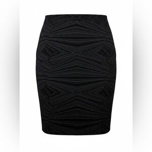 NWT Melissa Paige Black Glitter
Geometric Textured Pencil Skirt Sz L